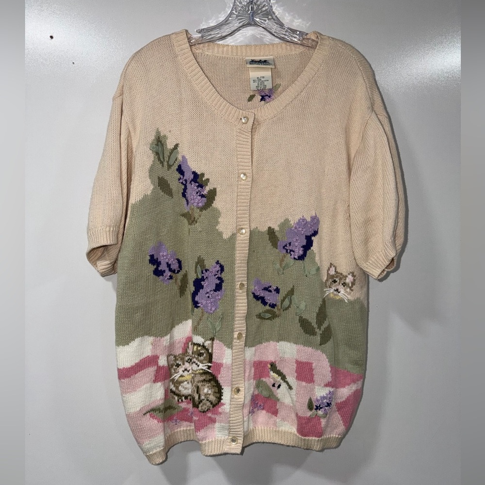 Vintage Northern Reflections Cat Knit Sweater